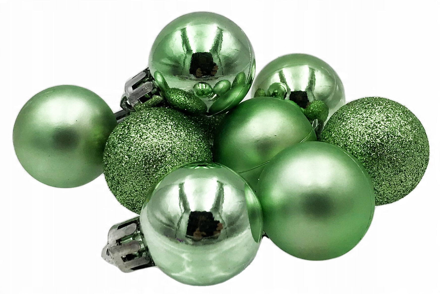 

Bombki Bańki Świąteczne zestaw Zielone 12szt 3cm