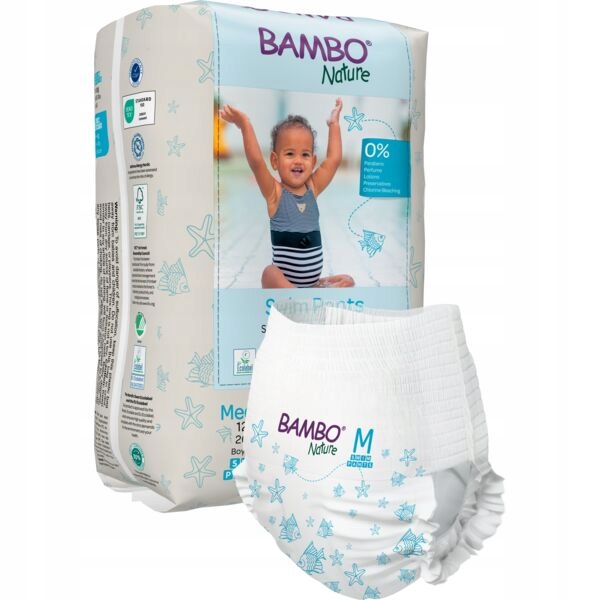 Pieluszki do pływania dla dzieci Bambo Nature (12+ kg, 12 szt.)