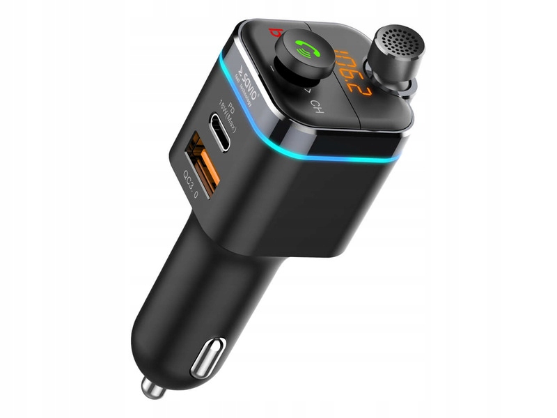

Transmiter Fm Savio TR-12 z Bluetooth i ładowarką