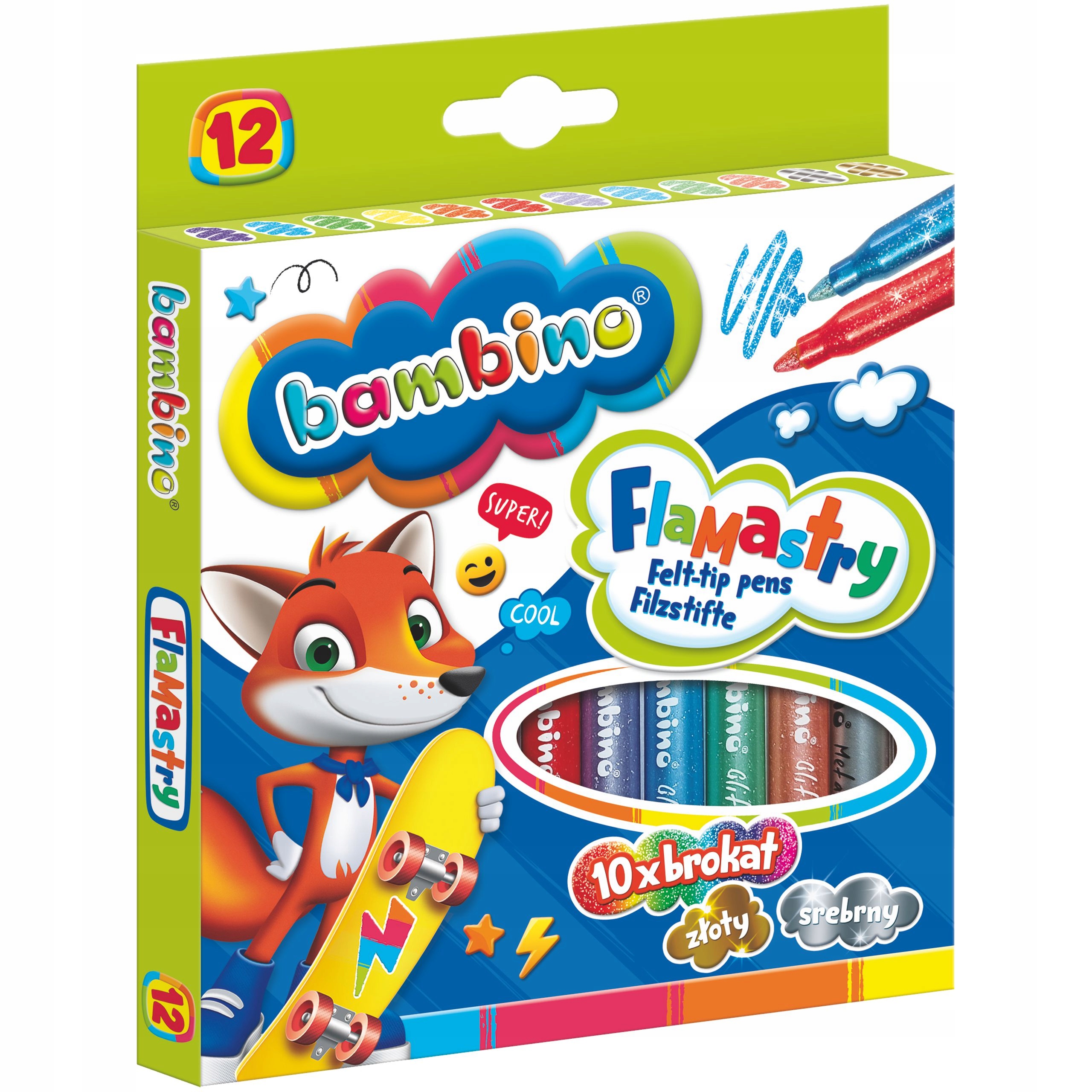 

Flamastry Pisaki Brokatowe Bambino