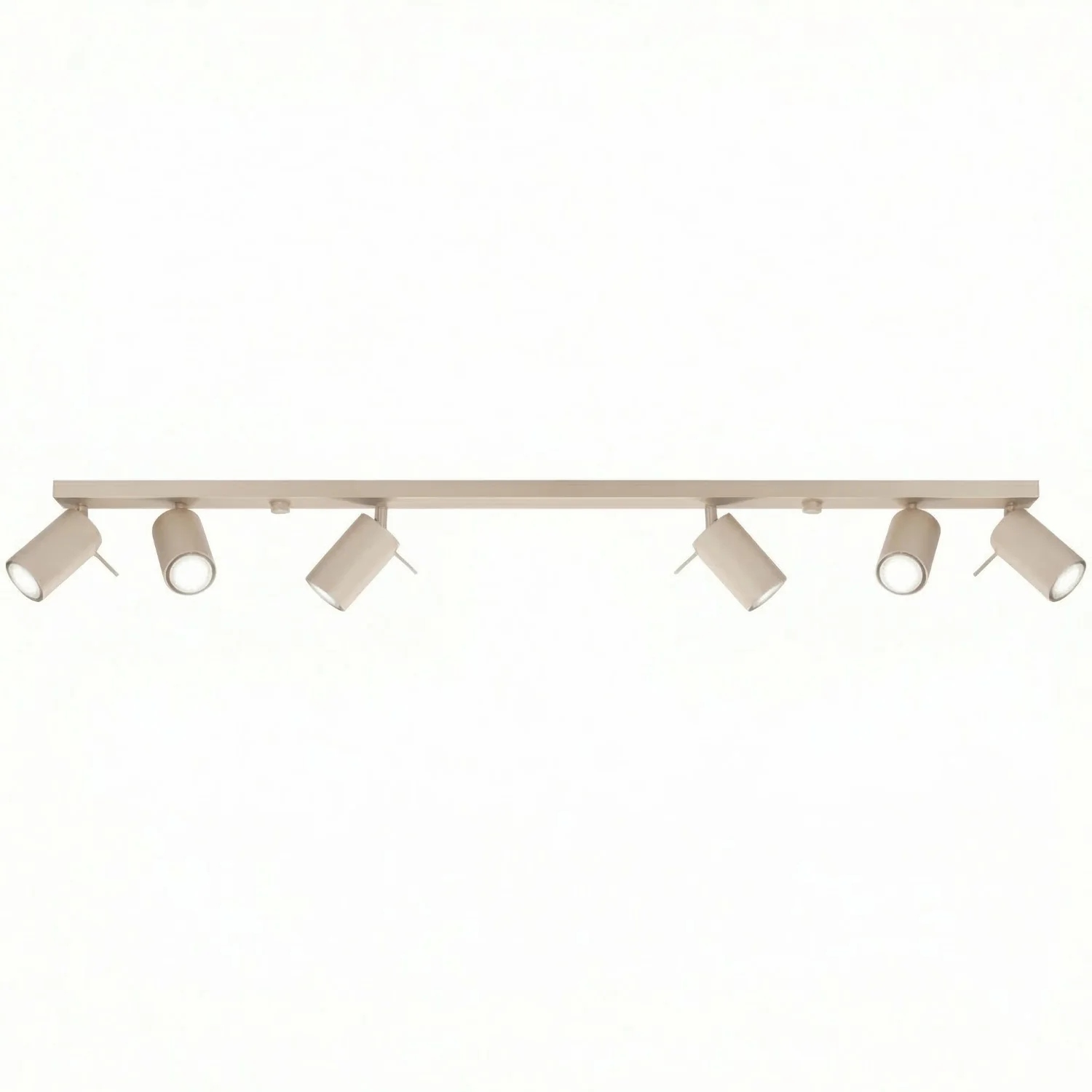 Stropné Svietidlo Stropná lampa s lištou na 6 tub Spot Svietidlo Ring 6L taupe Sollux