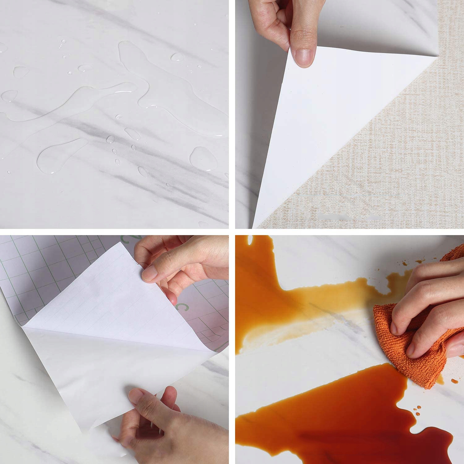 10M X 60 CM SZEROKA SAMOPRZYLEPNA TAPETA MARMUROWA, PAPIER SAMOPRZYLEPNY Rodzaj naklejka