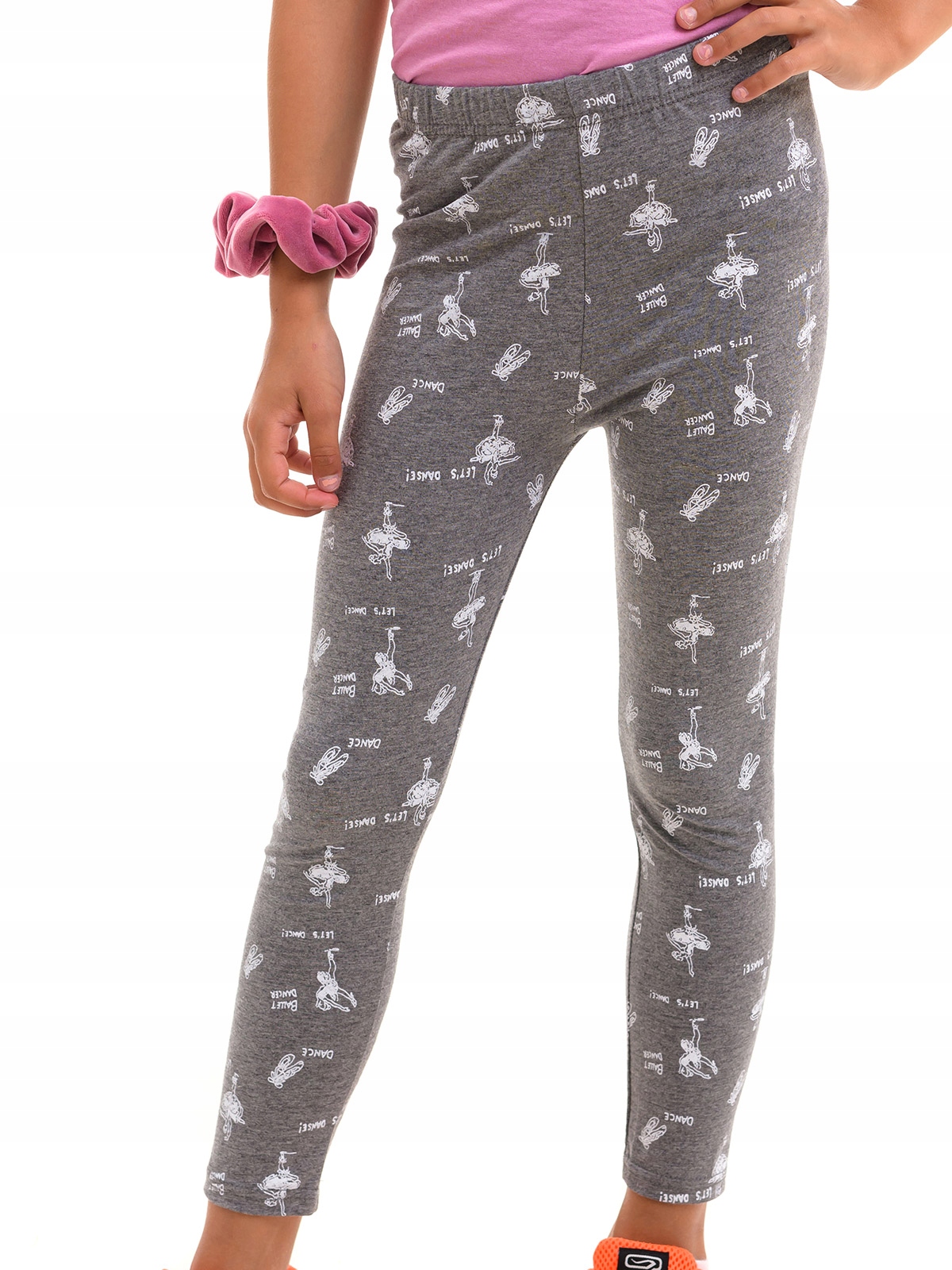 

Legginsy dziewczęce getry bawełna szary 92-98
