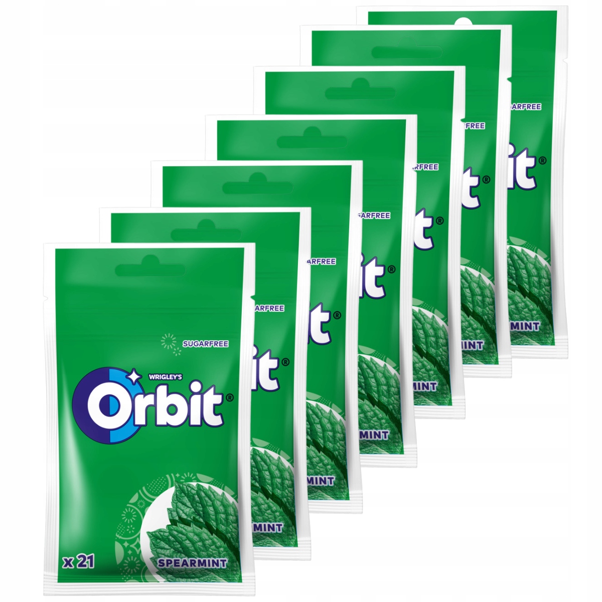Levně Žvýkačka Orbit Spearmint bez cukru 29 g x 22 kusů
