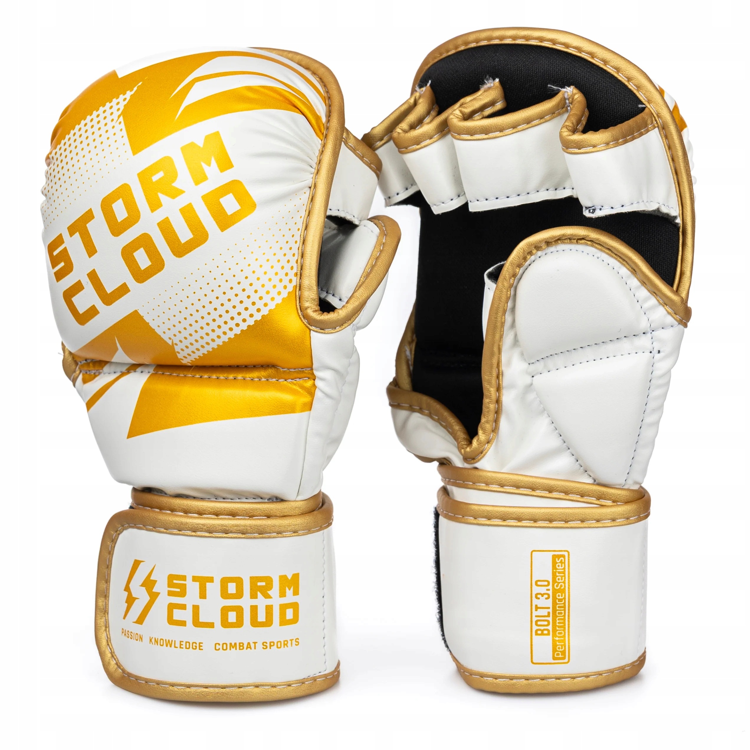 StormCloud Rukavice pro Mma Bolt 3.0 Sparingové Bílé/Zlaté XL