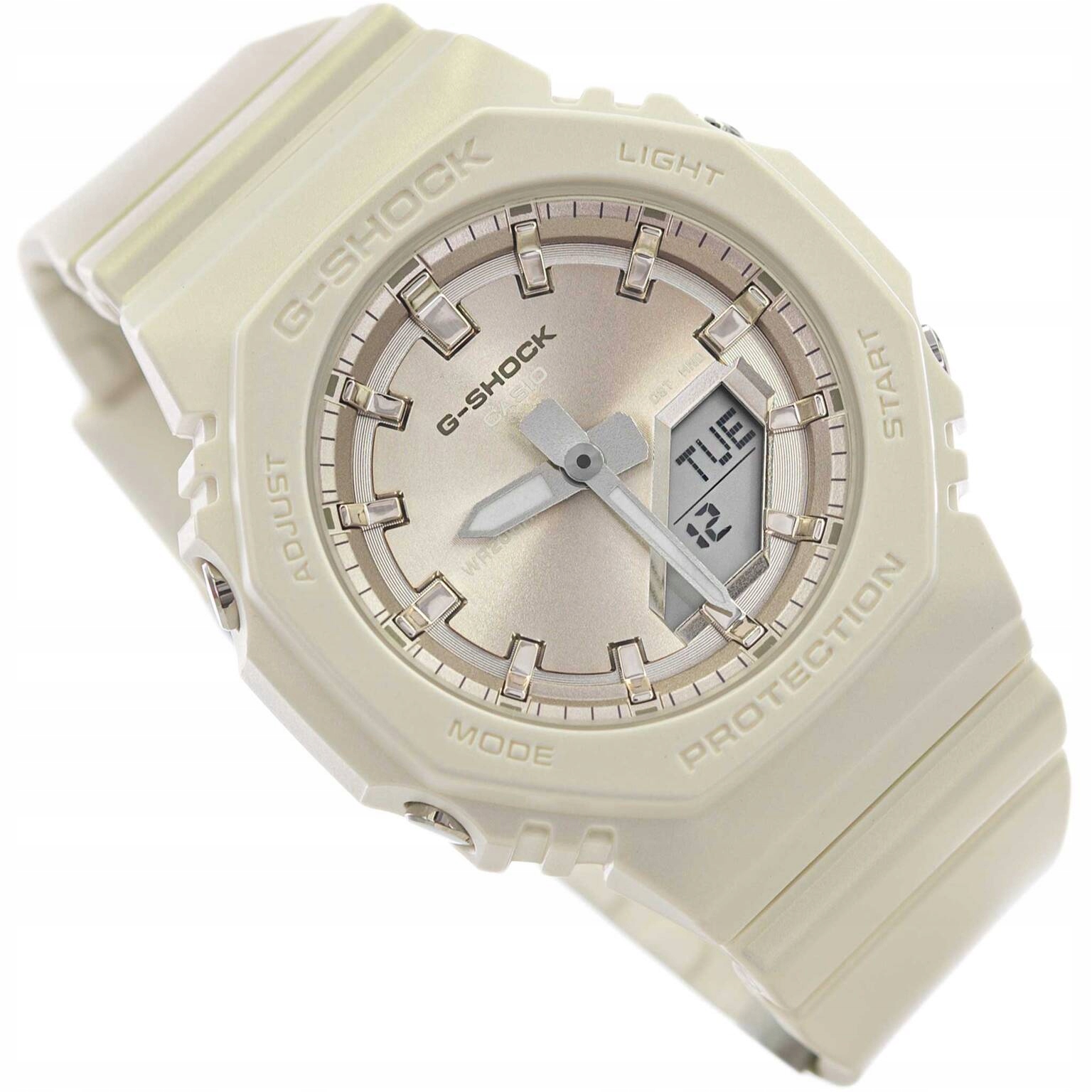 Dámské Hodinky Casio GMA-P2100ST-7AER G-shock Bílé Na Řemínku Datumovka 200 M