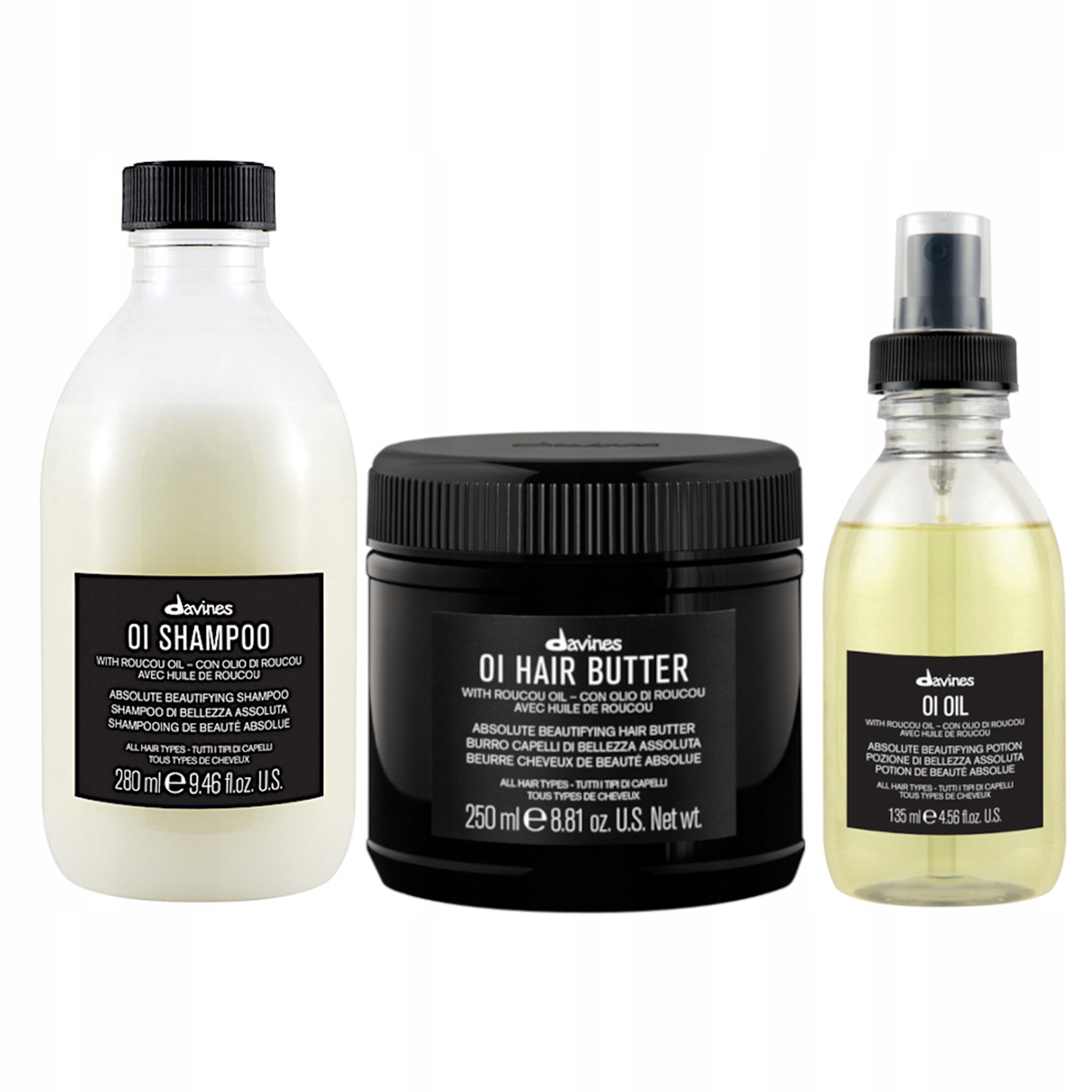 Davines Oi Oil Set Šampon Máslo Olej 665 ML