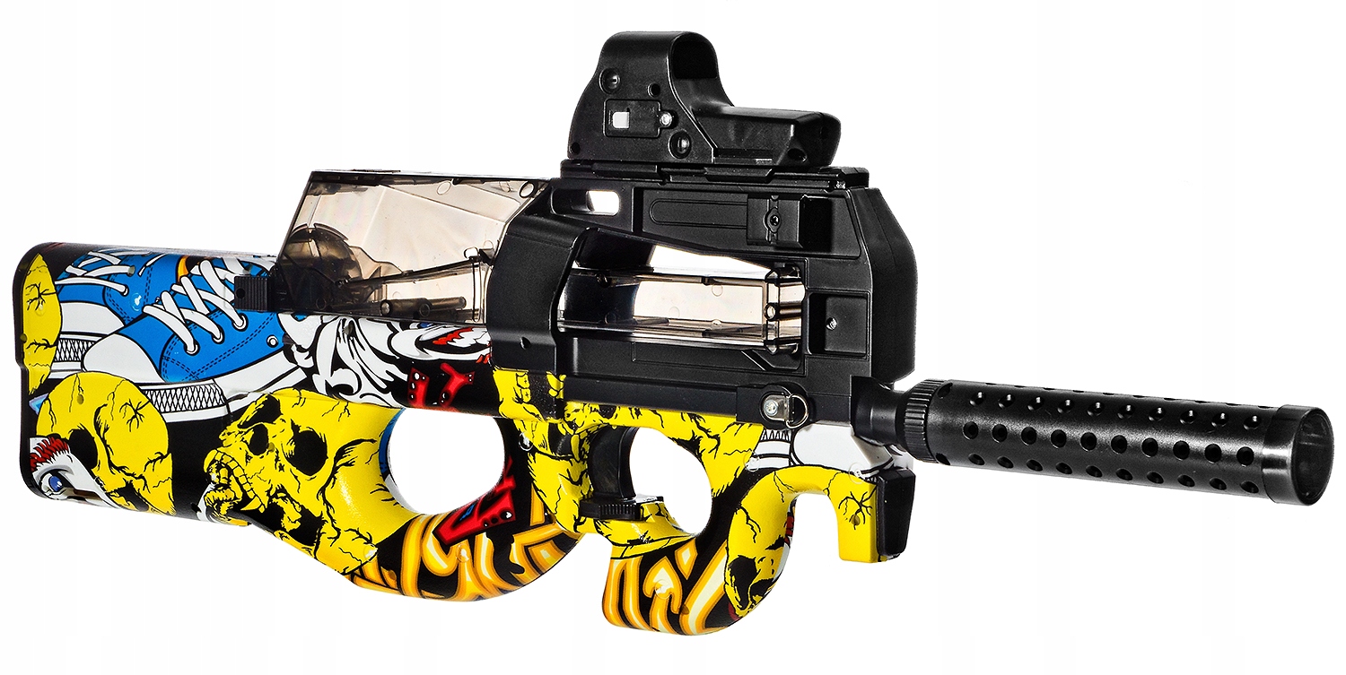 _ P90 PISTOLET KARABIN AUTOMAT NA KULKI ŻELOWE_ Kod producenta 12