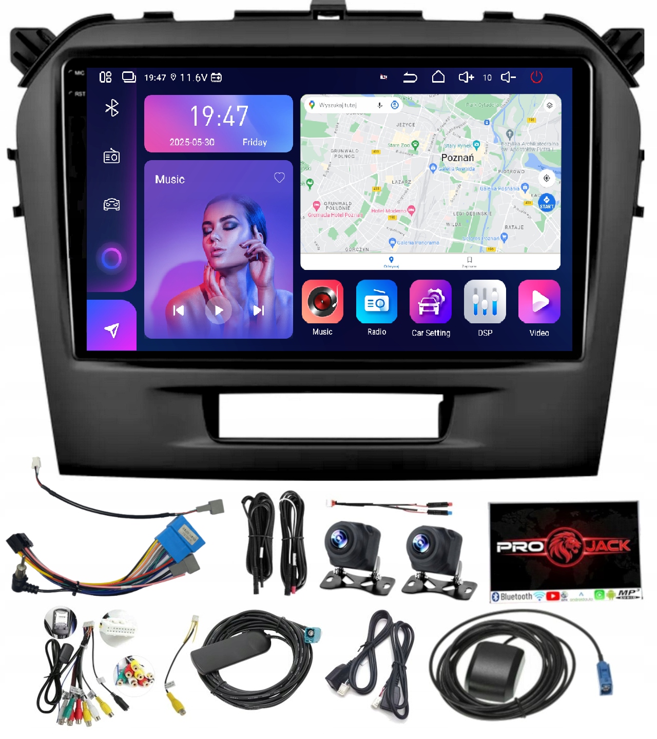 Rádio Navigácia Suzuki Vitara 2015-2024 Carplay Android Auto 8GB 256GB Sim