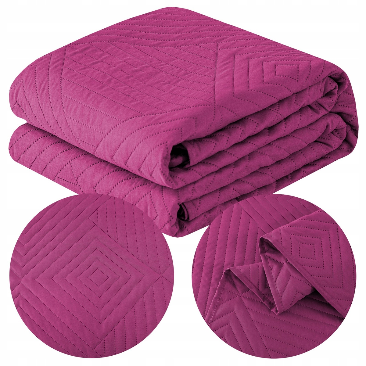 Přikrývka na postel gauč 220x240 rohová pohovka prošívaná pléd Zeynep