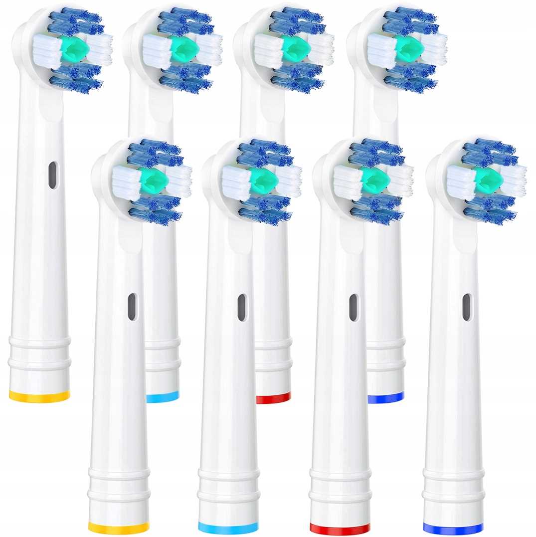 8x NÁSTAVCE NA ELEKTRICKÚ KEFKU ORAL-B 3D BIELA NÁHRADA