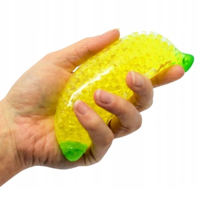 GNIOTEK BANAN ANTYSTRESOWY SQUISHY ORBEEZ GNIOTKI Materiał guma