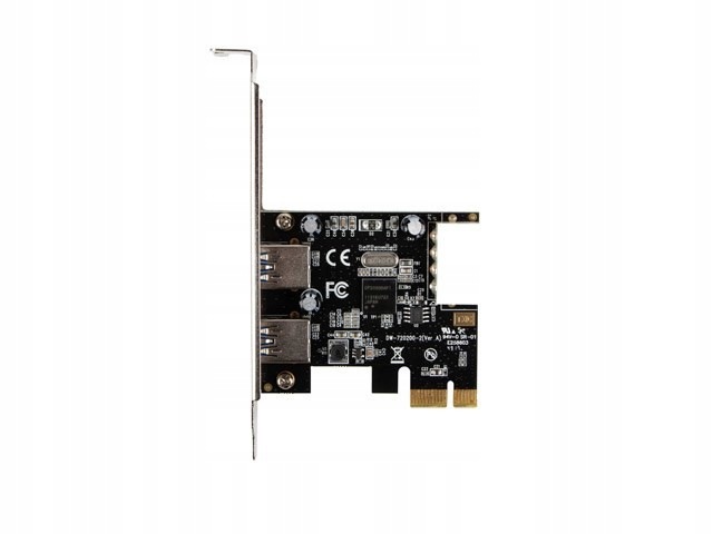 Lanberg Karta Pci-e X1 2X Usb-a 3.1 GEN1 Śledź Low Profile PCE-US3-002