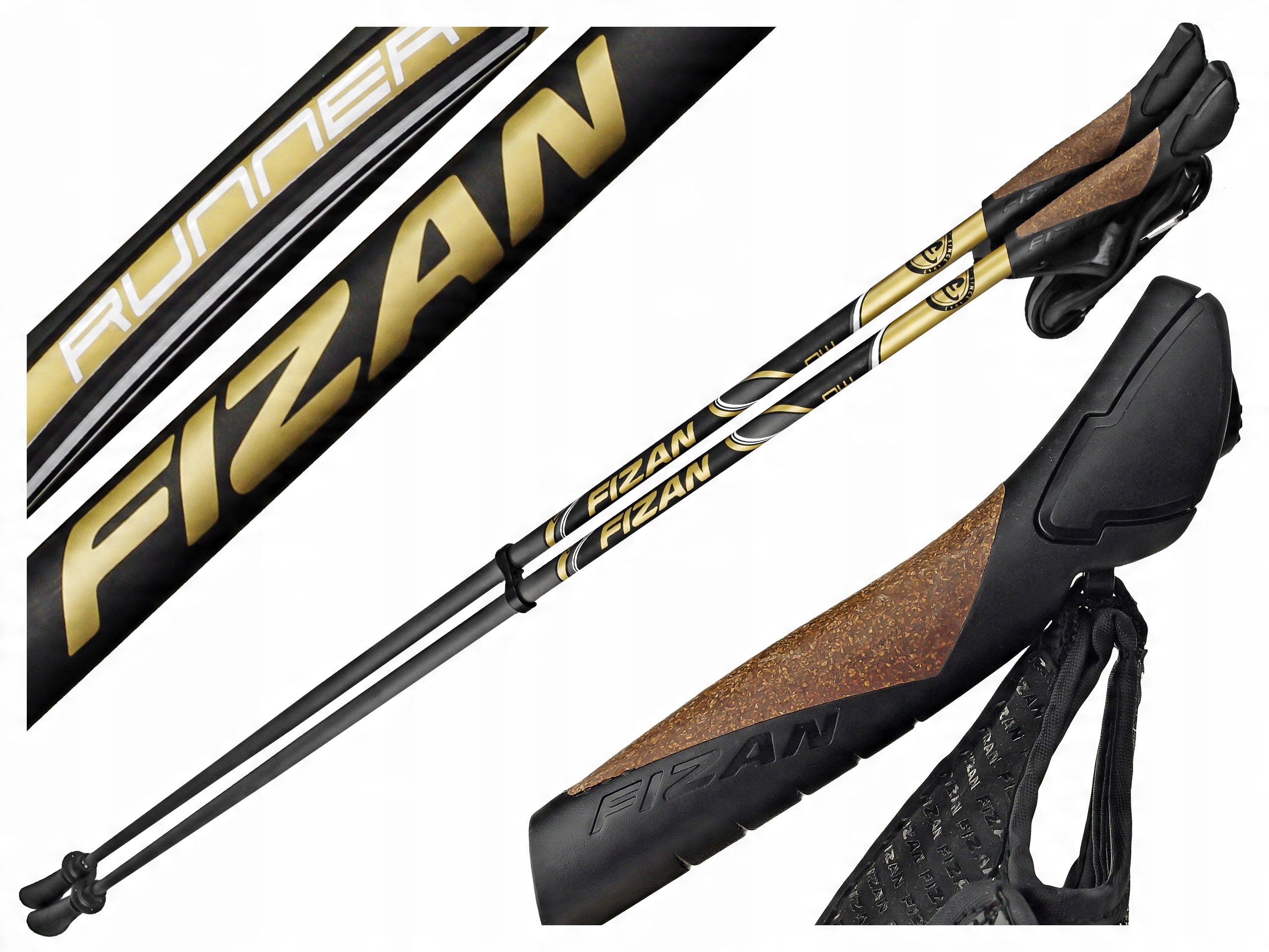 

Kije Nordic Walking Fizan Runner Gold Carbon 110