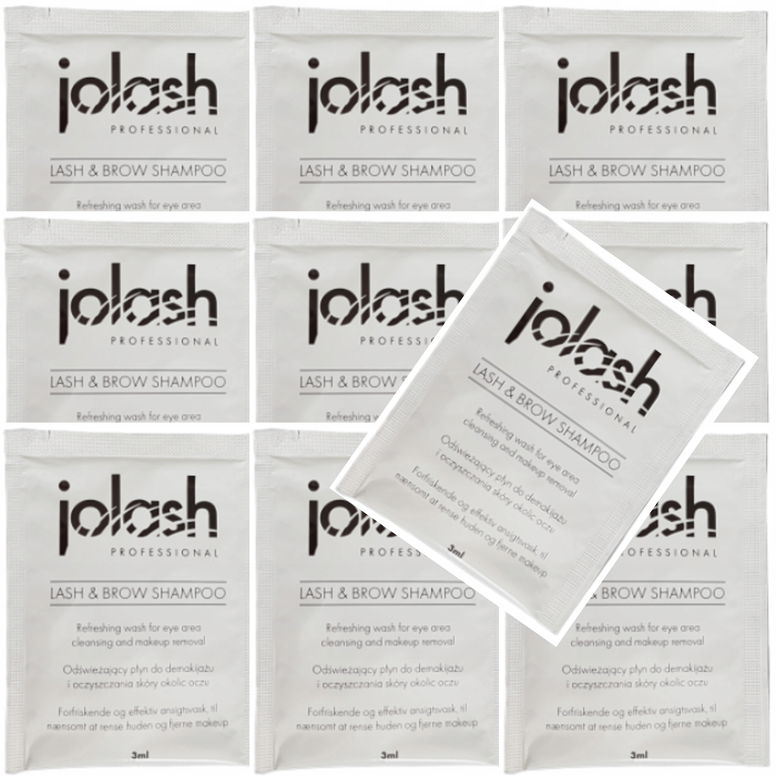 Šampon na mytí řas Jolash Koncentrát Sáček 3 ml sada 10 Ks.