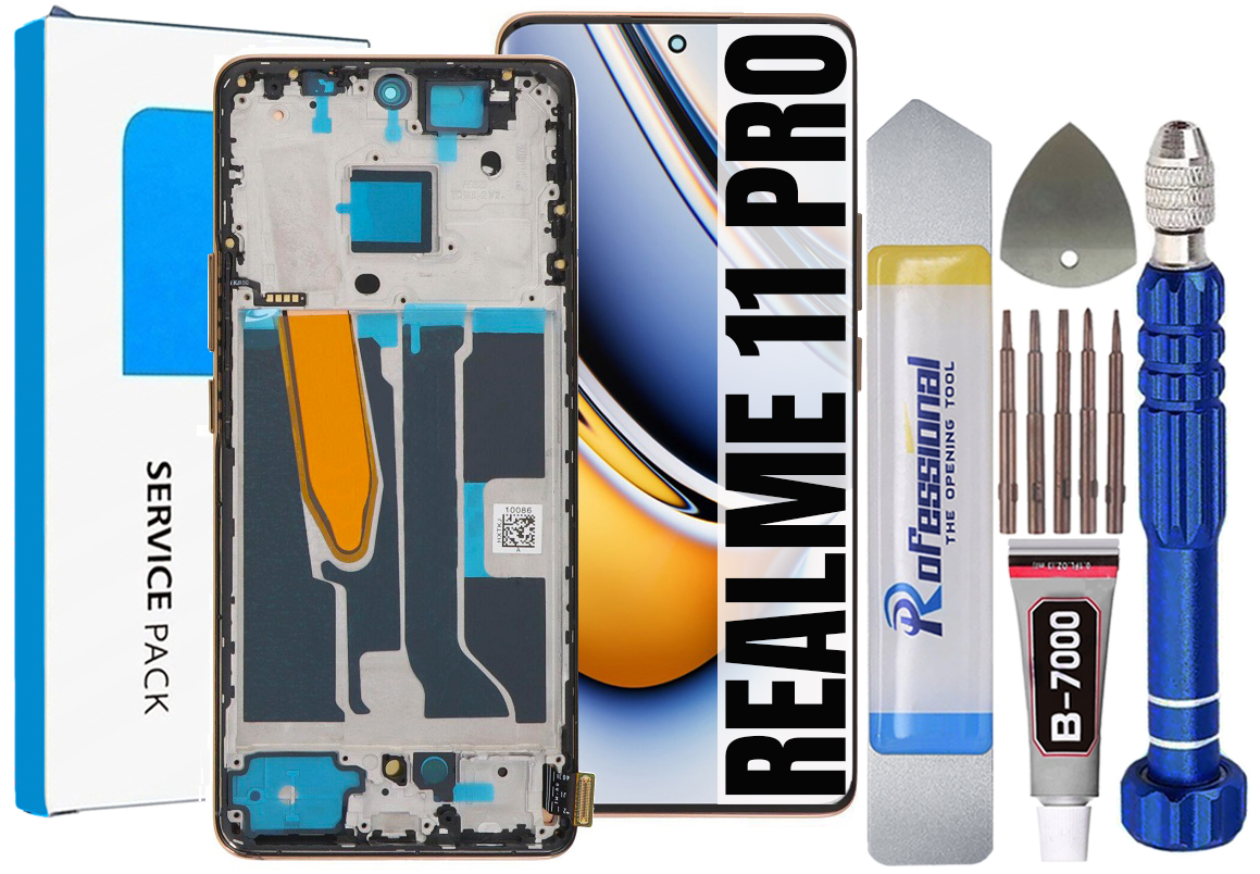 Displej Pro Realme 11 Pro Lte 5G Originál Obrazovka Rámeček Beige