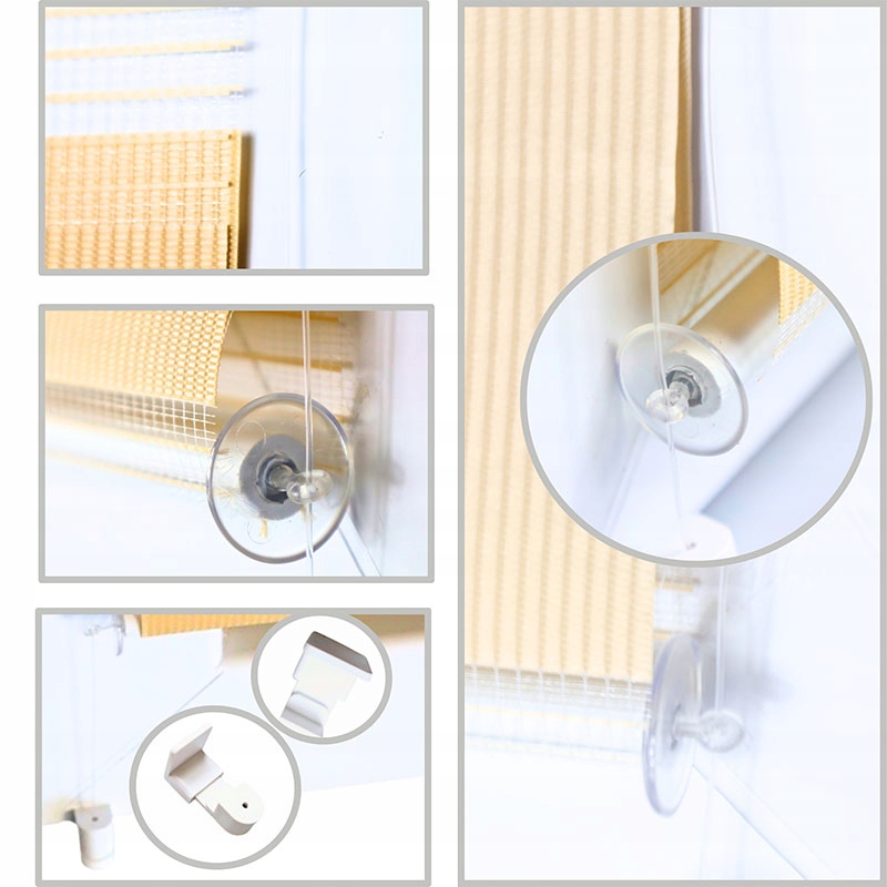 ROLETA ROLETY DZIEŃ NOC 85x150 CM Z NAPINACZEM NA WYMIAR RÓŻNE KOLORY Typ montażu bezinwazyjny