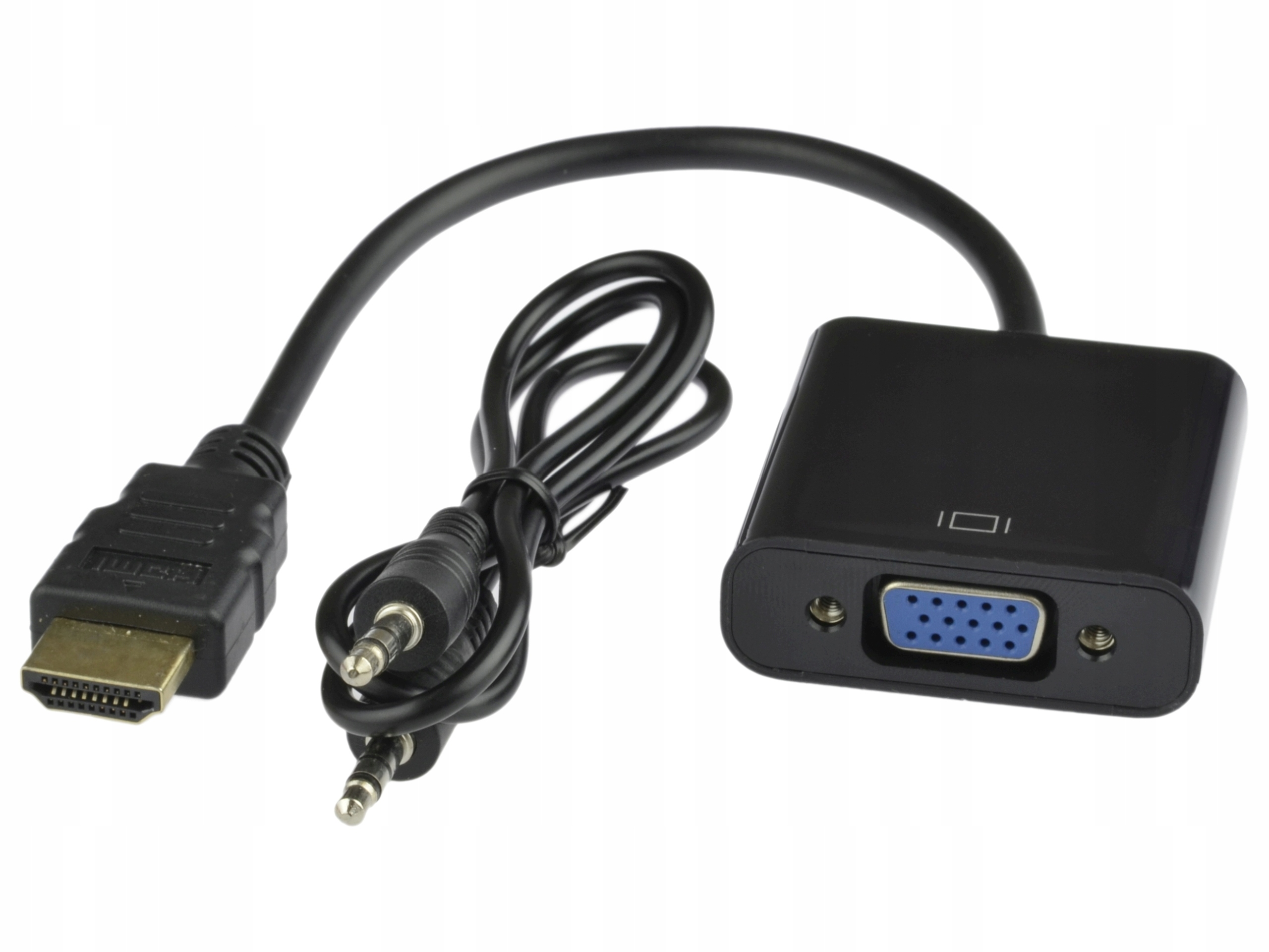 Adapter przejściówka HDMI do VGA DSUB + Audio