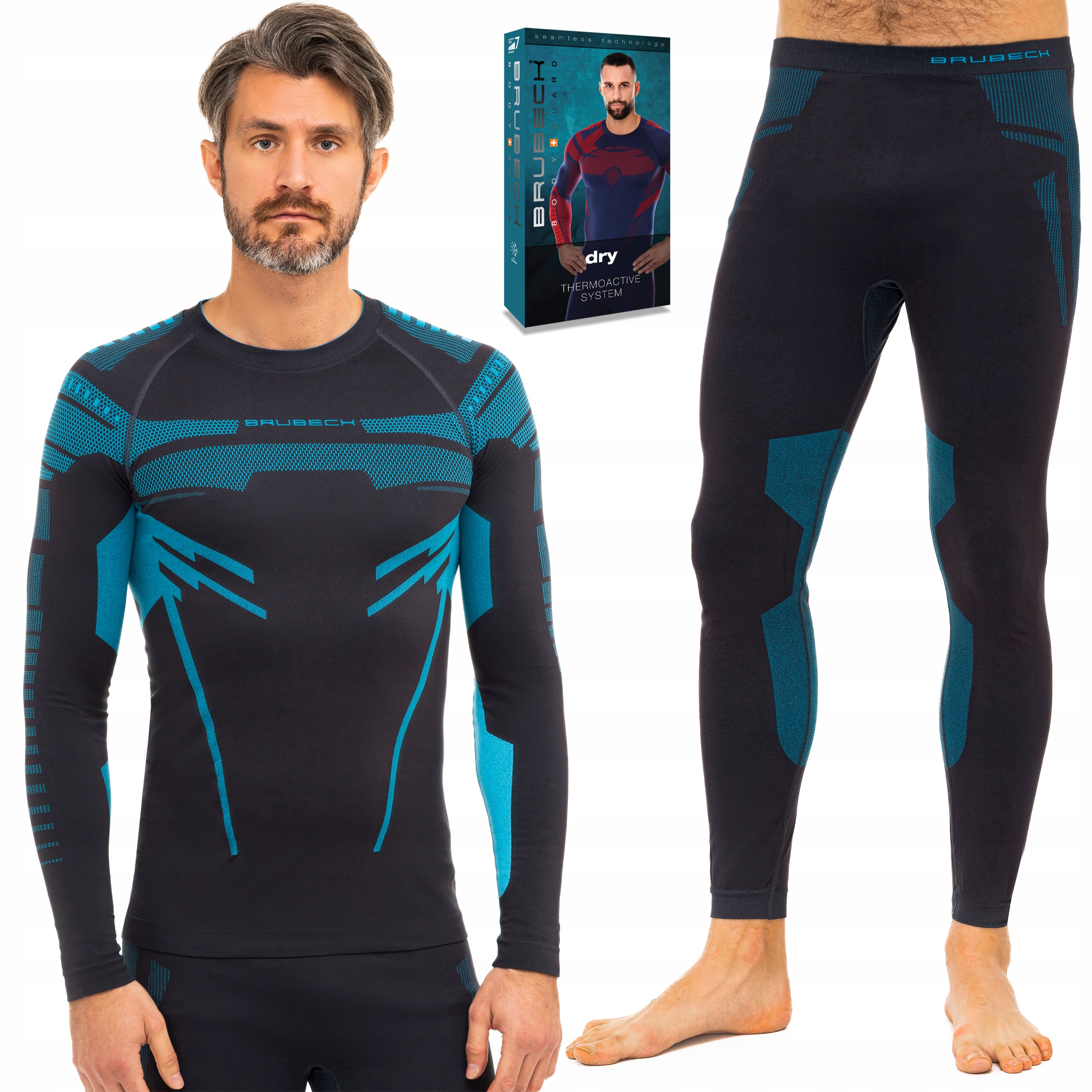 Termoaktivní spodní prádlo pánský termo komplet Brubeck Dry XXL