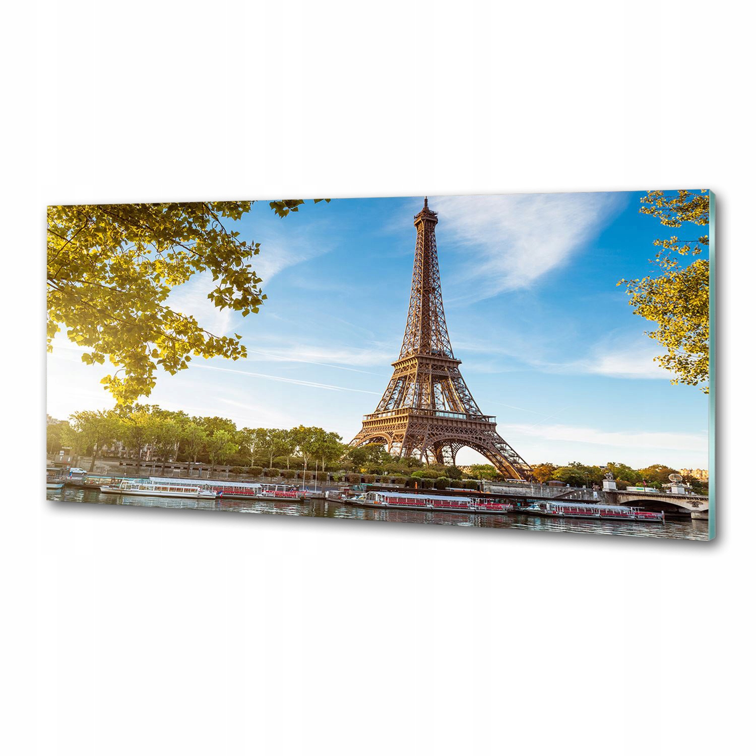 Panel do kuchyne Eiffelova veža Paríž 125x50 Lepidlo
