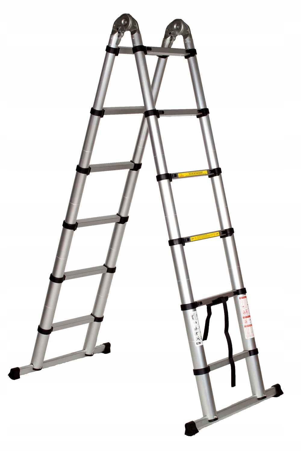 DRABINA TELESKOPOWA PRZEGUBOWA 3,8M 2XSTAB /SCHODY Marka Handymaster