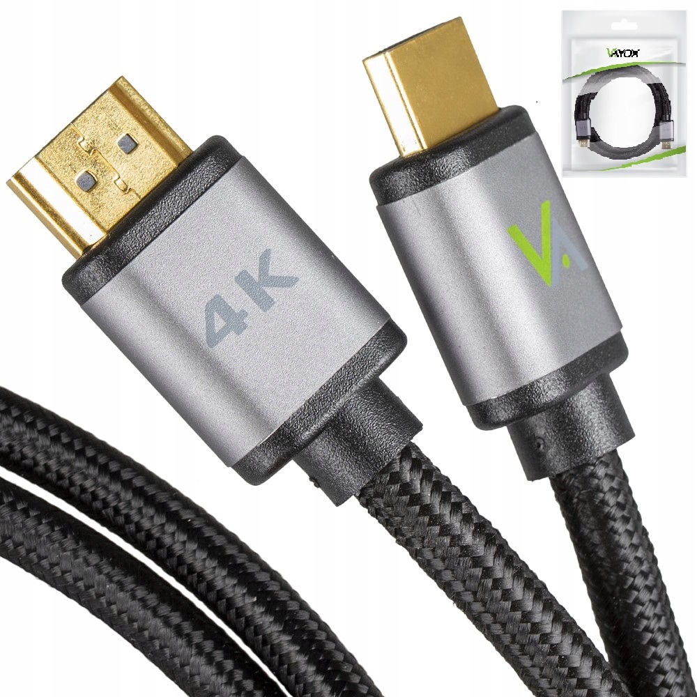 KABEL PRZEWÓD HDMI FULL HD 4K 3D 2.0 DO MONITORA TELEWIZORA DEKODERA TV 3M