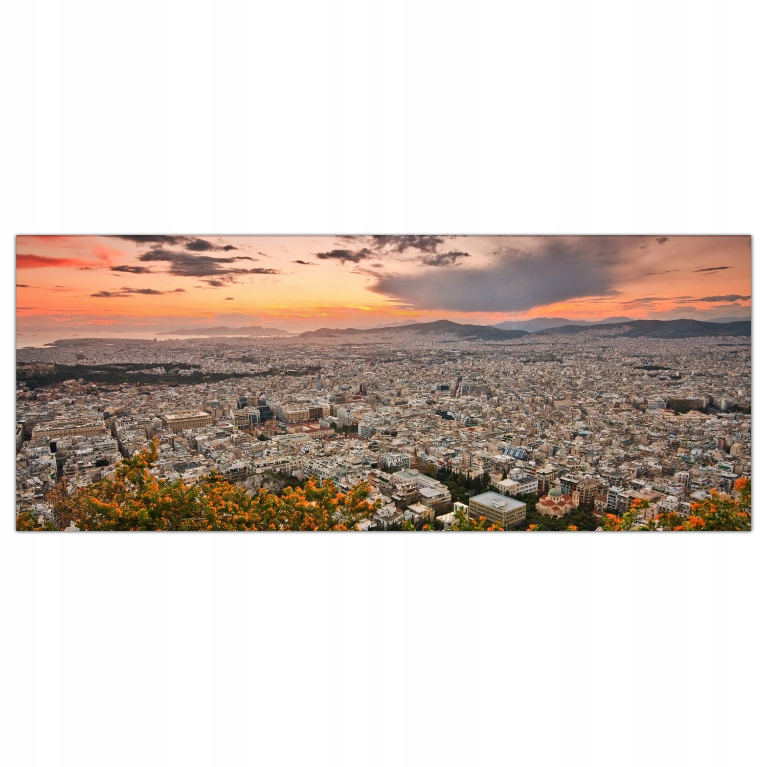 

Hartowany Obraz Szklany Ateny Grecja Miasto 125x50