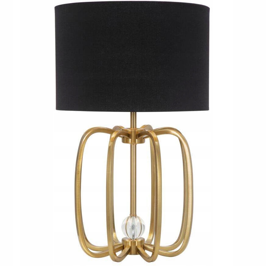 Nočná lampa so zlatým rámom, Ø 38 cm