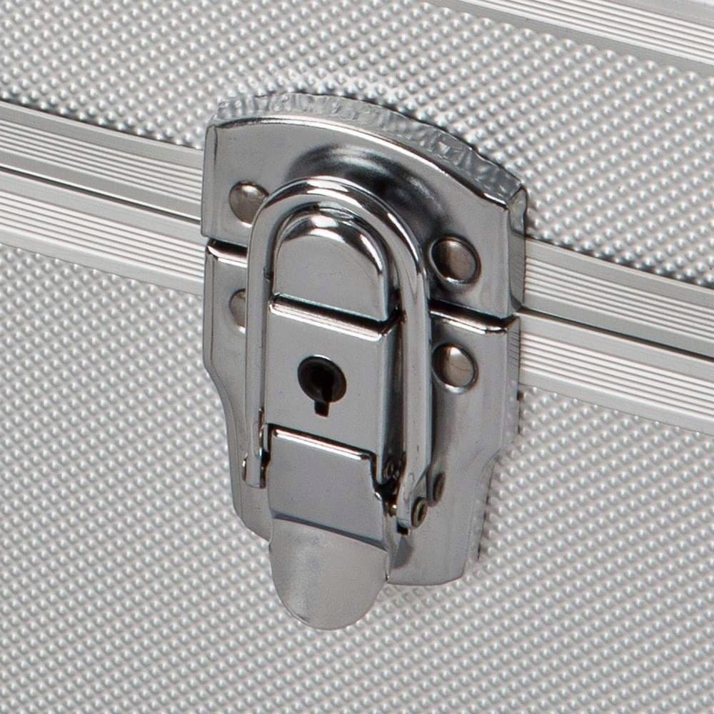 WALIZKA ALUMINIOWA SKRZYNKA NARZĘDZIOWA CASE SPRZĘT TRANSPORTOWA DJ ŚREDNIA Marka Inna