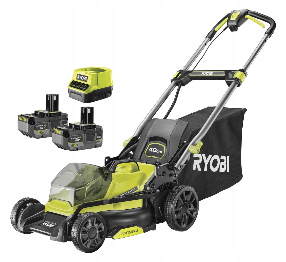 Kosiarka akumulatorowa Ryobi RY18LMX40C-240 18V 40cm bezszczotkowa 2x4,0Ah