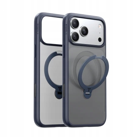 Torras Ostand Spin mocne stylowe etui iPhone 17 Pro MagSafe podstawka 360°