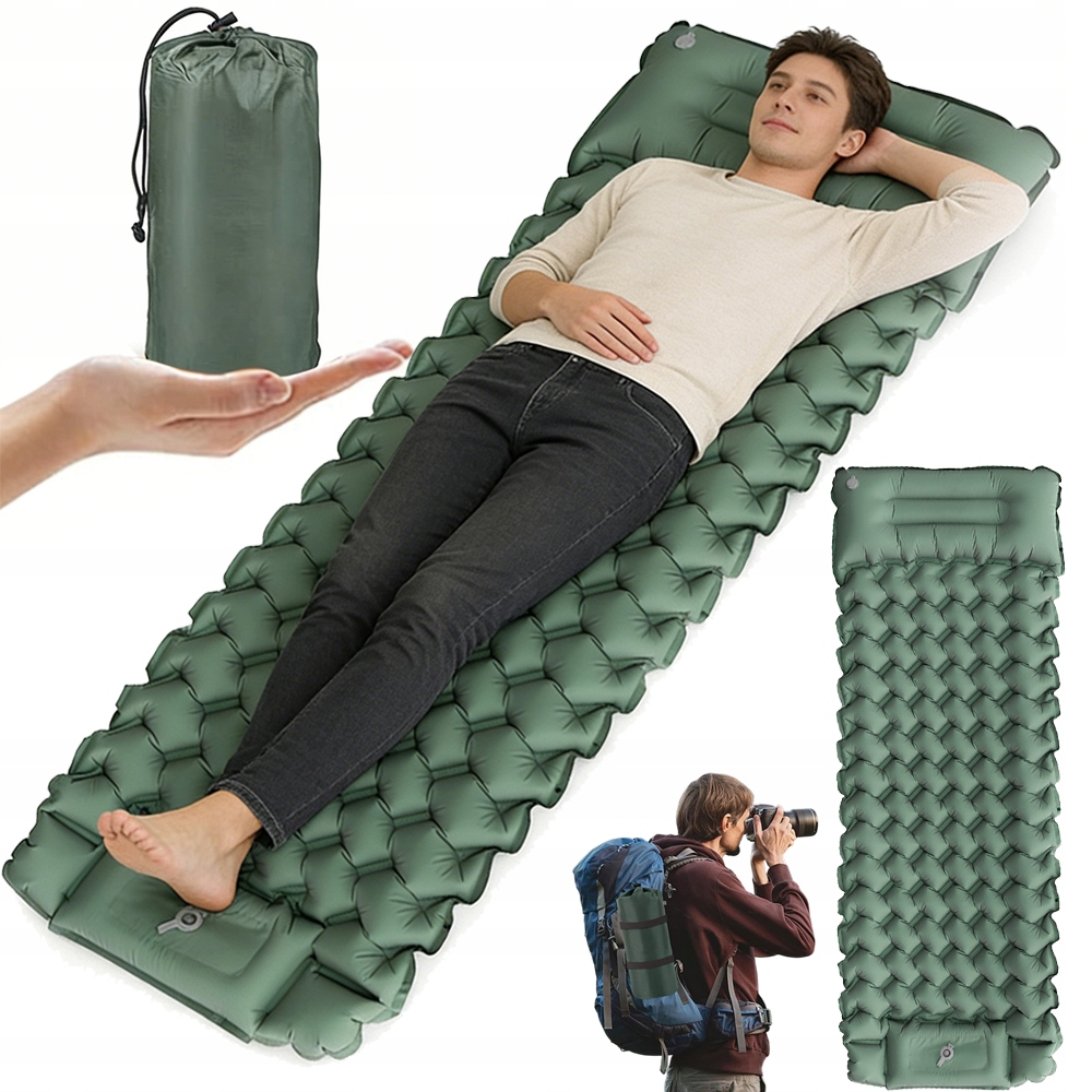 Materac Turystyczny Dmuchany Mata Podróżna Wodoodporna Turystyka 2MIN
