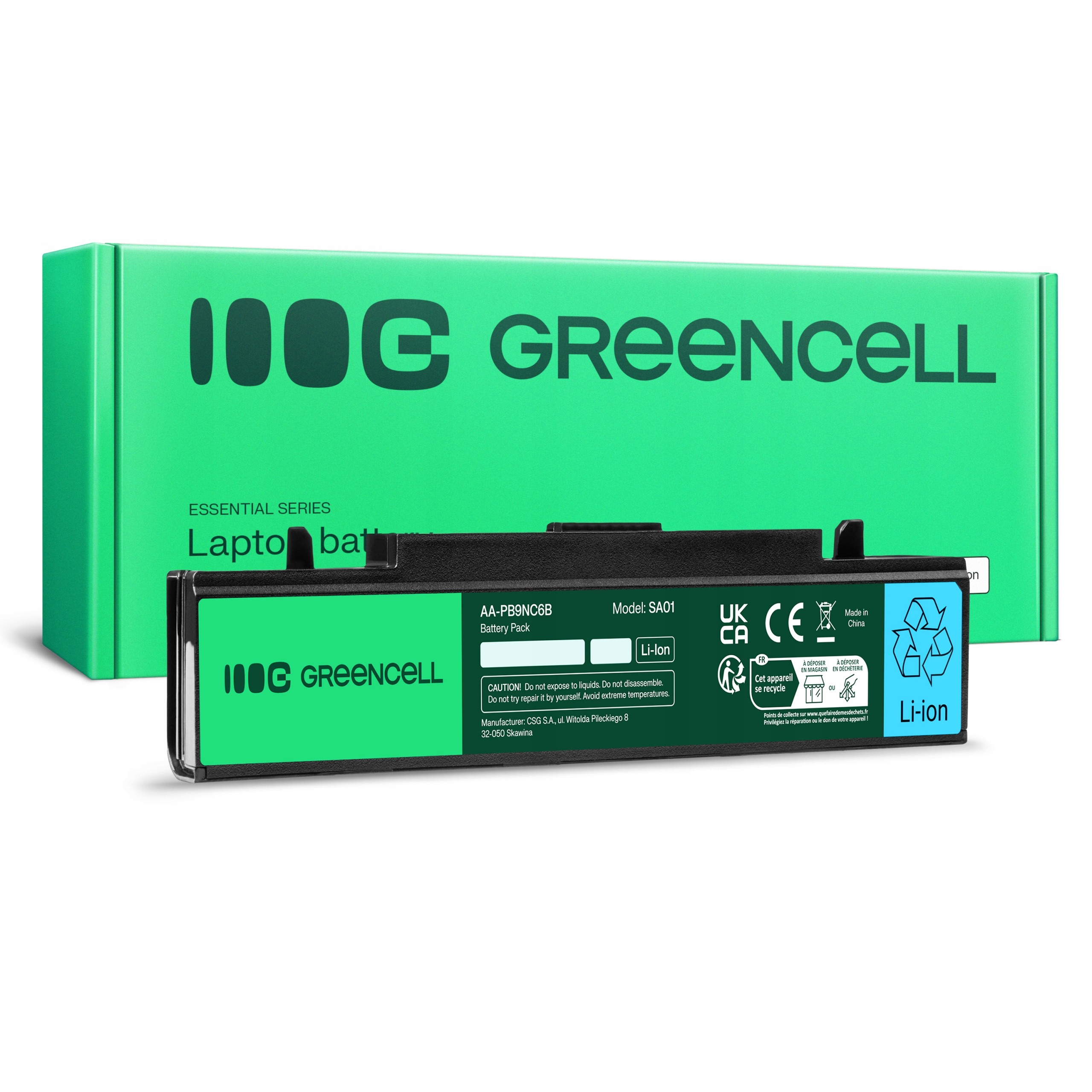 Bateria Green Cell AA-PB9NC6B AA-PB9NS6B AA-PB9MC6B do laptopa Samsung