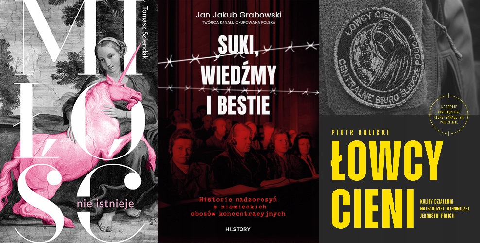 1) Suki, wiedźmy i bestie 2) Łowcy cieni 3) Miłość nie istnieje
