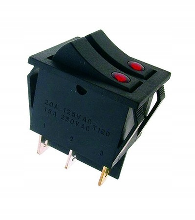 

Przełącznik 15A 250V On-off Podwójny
