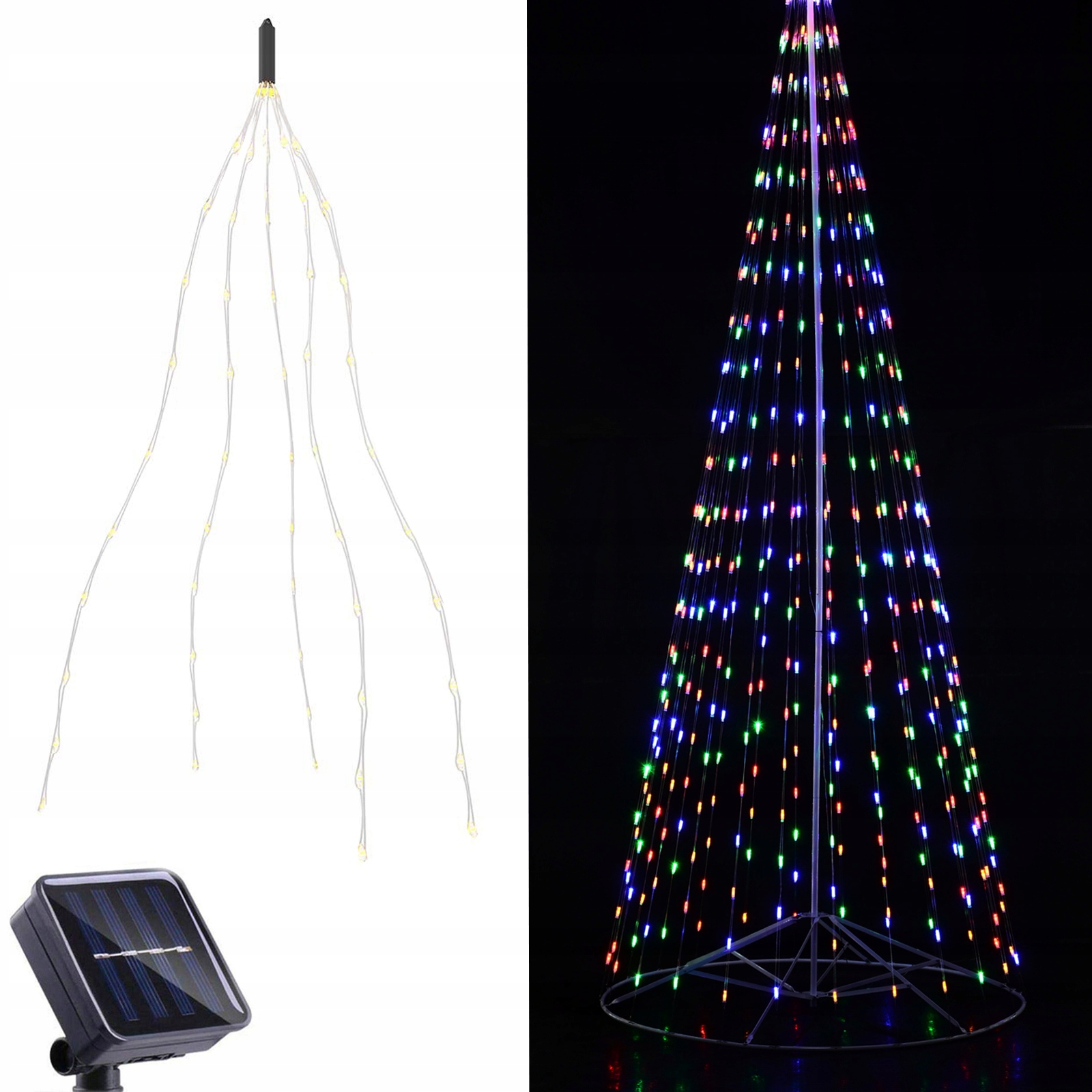 

100 Led Lampki Solarne Ogrodowe Żarówka Lampa Ledy