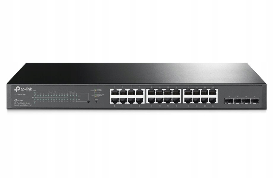 TP-Link TL-SG2428P JetStream 28-Port Gigabit Smart Switch with 24-Port PoE