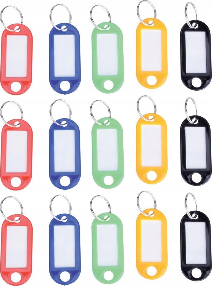 BRELOK BRELOCZEK ZAWIESZKA DO KLUCZY MIX 50SZT x3