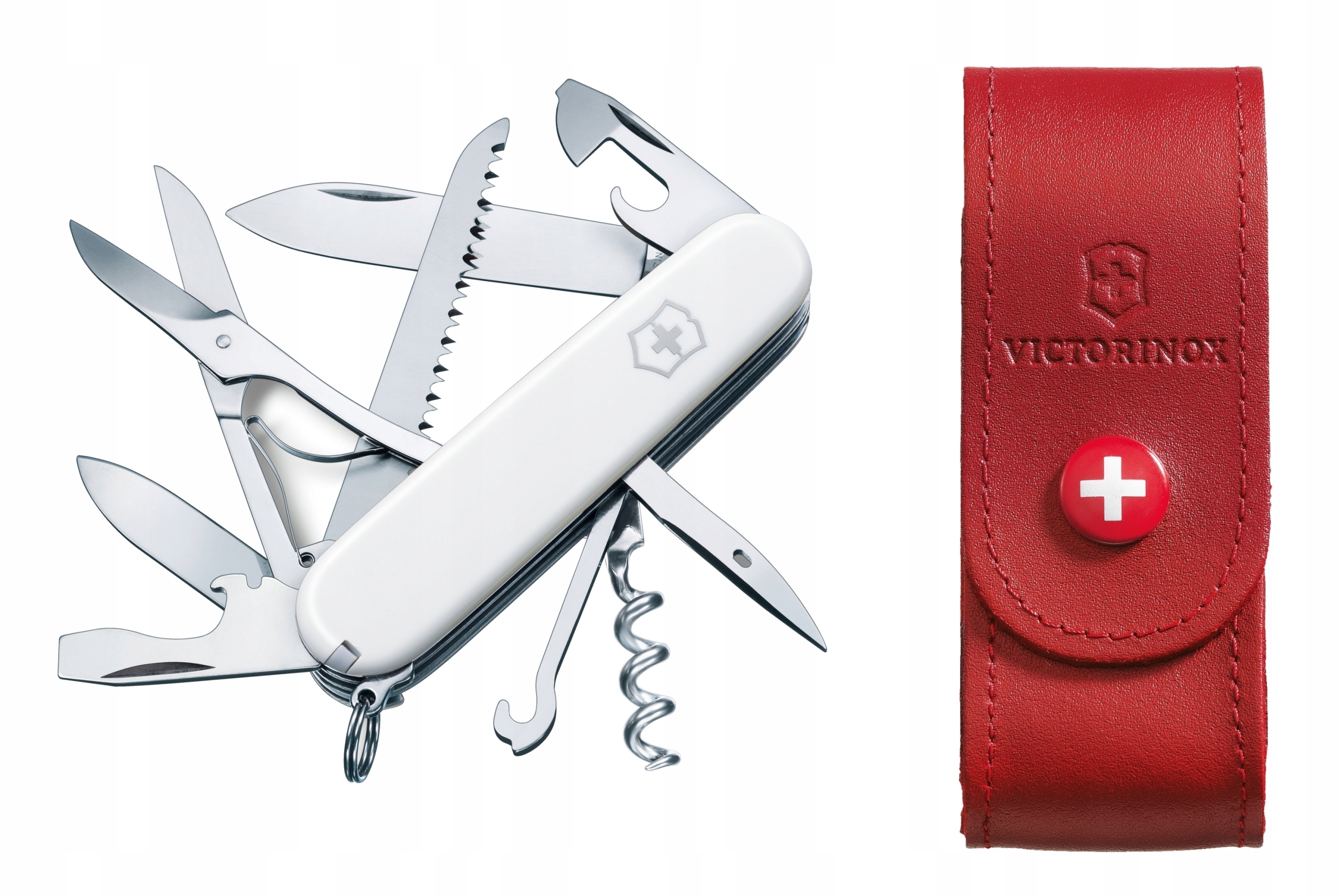 Victorinox 1.3713.7, scyzoryk Huntsman + etui skórzane 4.0520.1, 91 mm