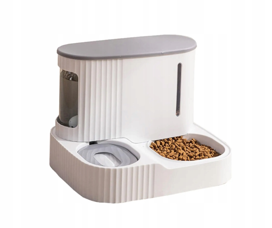 Levně Podavač dávkovač krmiva a vody pro psa/kočku 3,85L napáječka 2v1