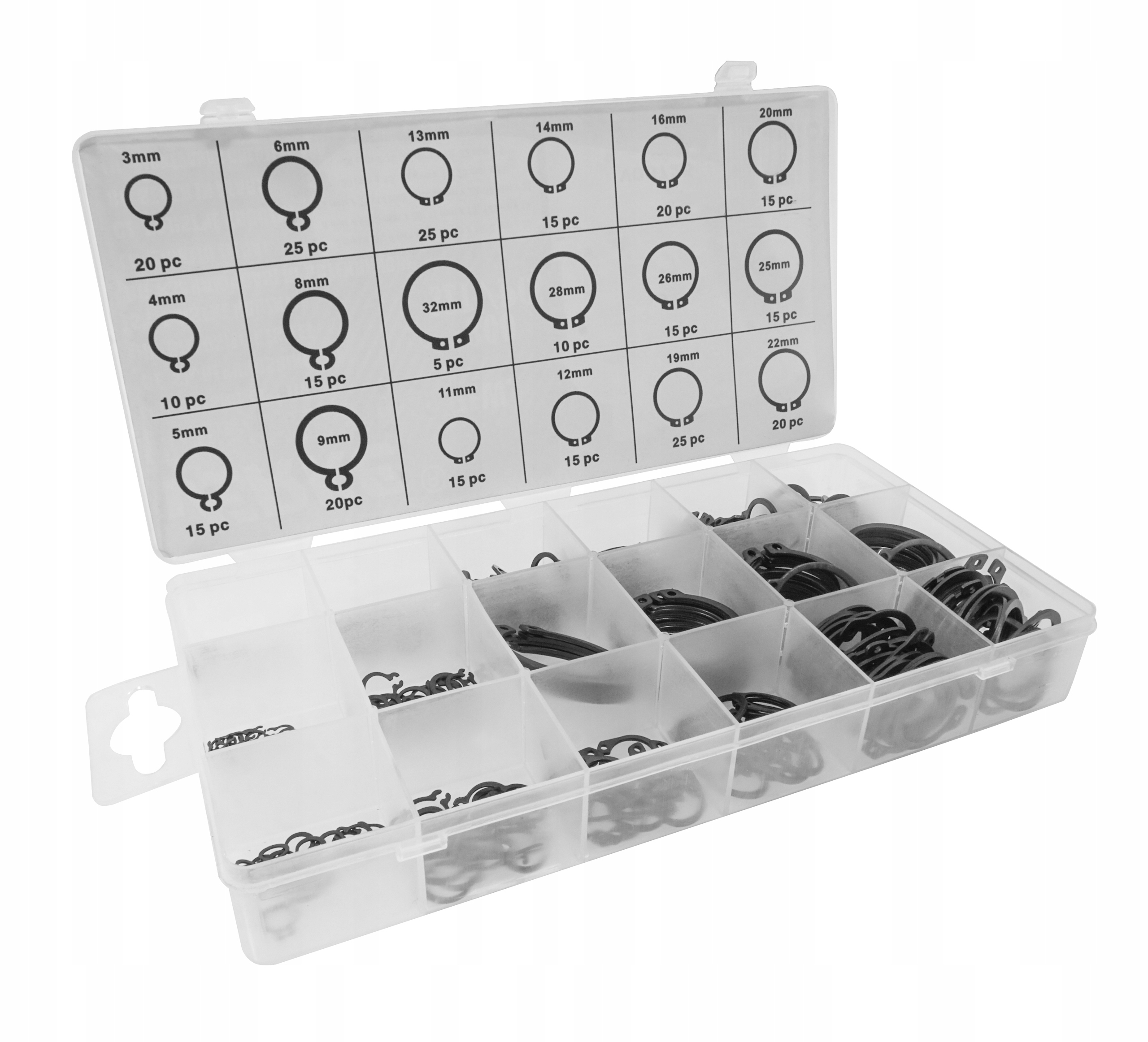 PIERŚCIENIE SEGERA ZEWNĘTRZNE SEGERY OSADCZE ZESTAW PIERŚCIENI ZEWNĘTRZNYCH EAN (GTIN) 5904673574453