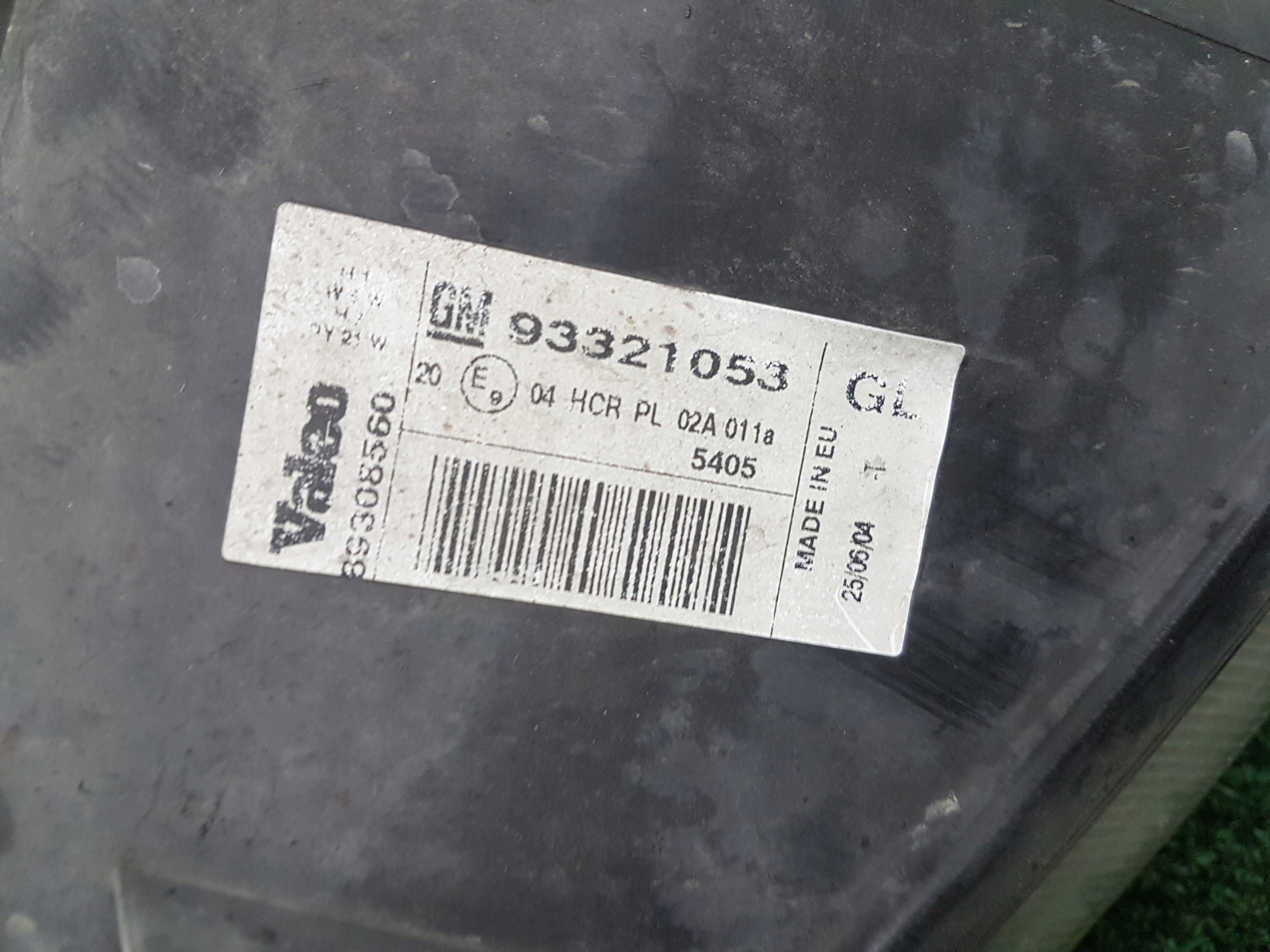 light right front OPEL MERIVA A