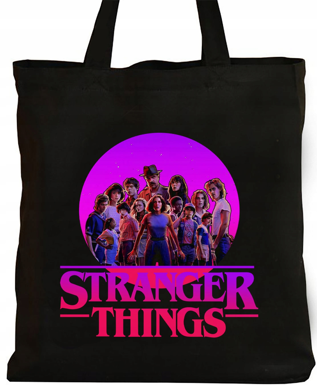 CZARNA TORBA NA ZAKUPY STRANGER THINGS HELLFIRE Y4
