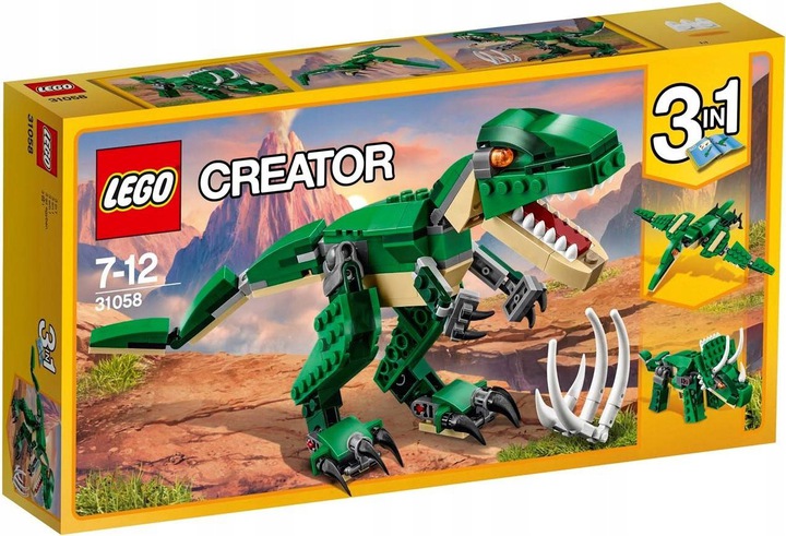 LEGO CREATOR 3W1 Potężne dinozaury 31058