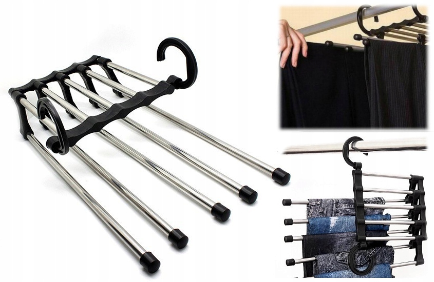 ORGANIZER WIESZAK NA SPODNIE 5 PAR SPODNI WIESZAKI Marka NetPrice.pl