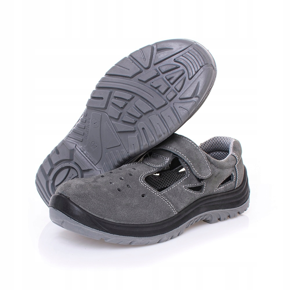 BUTY ROBOCZE SANDAŁY Z NOSKIEM LETNIE NA RZEP R 42