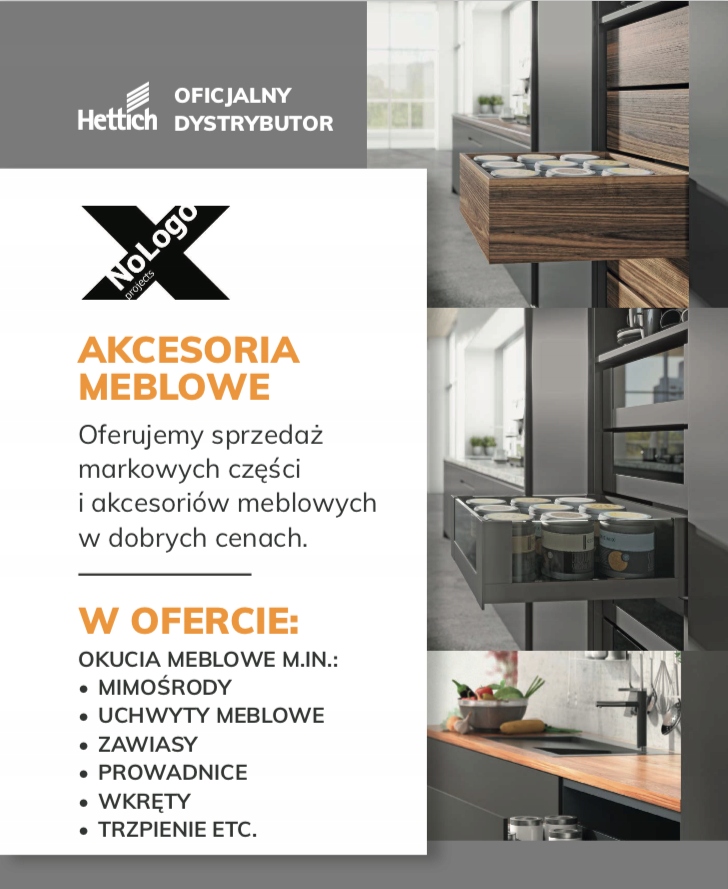 OTWIERANIE BEZUCHWYTOWE, MAGNET PTO S37, DŁUGI TŁOCZEK, ZAWIASY BEZ DOCIĄGU Wysokość maksymalna 0 mm