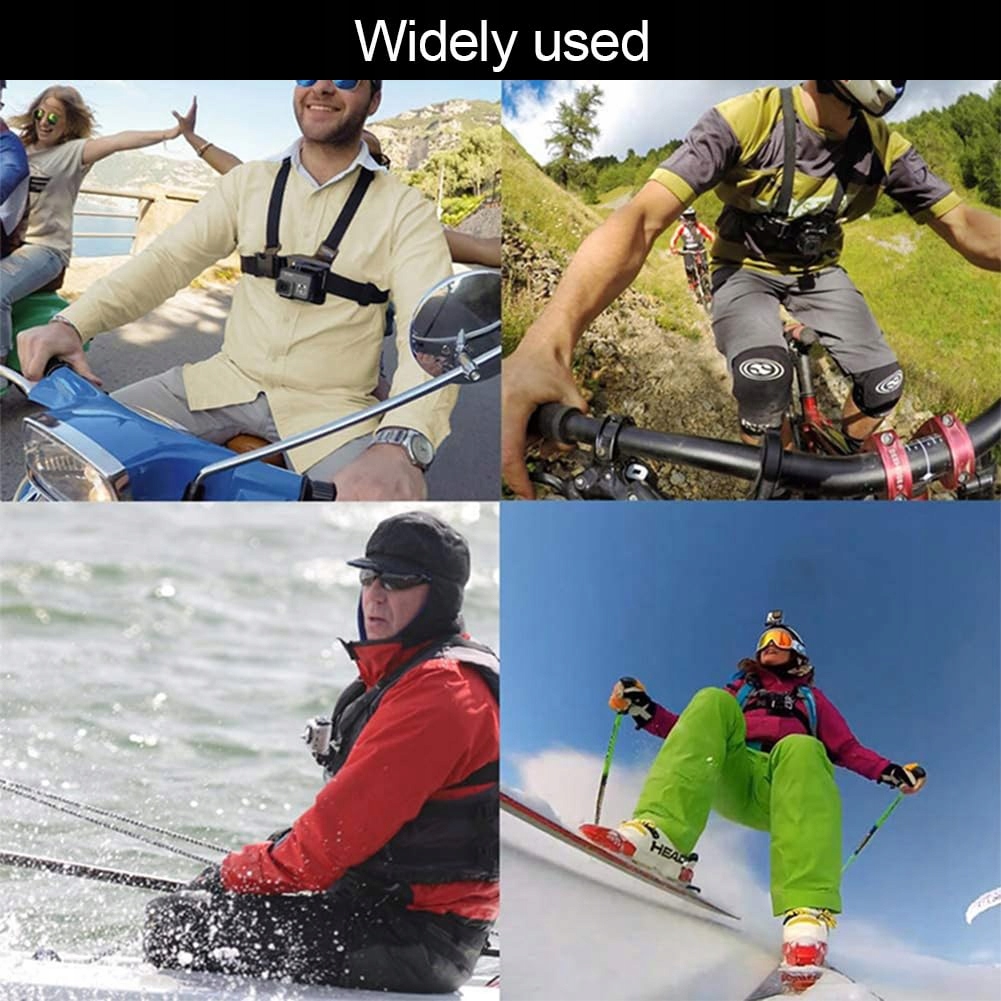 Zestaw Akcesoriów Do Kamery Sportowej Hero GoPro Action Cam Helweet — miniatura 7