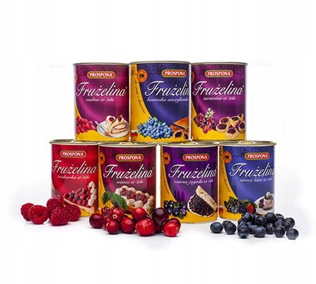 Frużelina Pakiet 6 smaków w żelu Prospona
