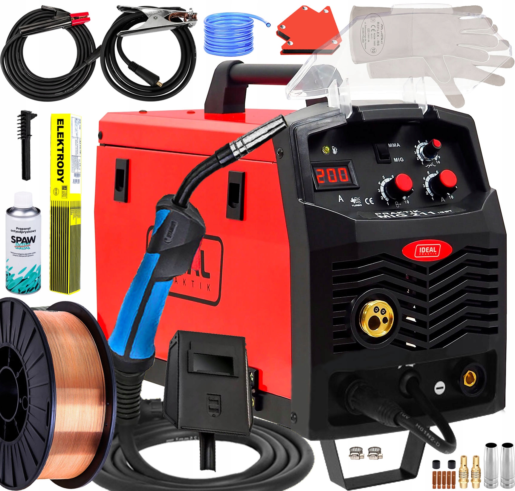 Svařovací Poloatomat 200A Ideal Indukčnost Tig